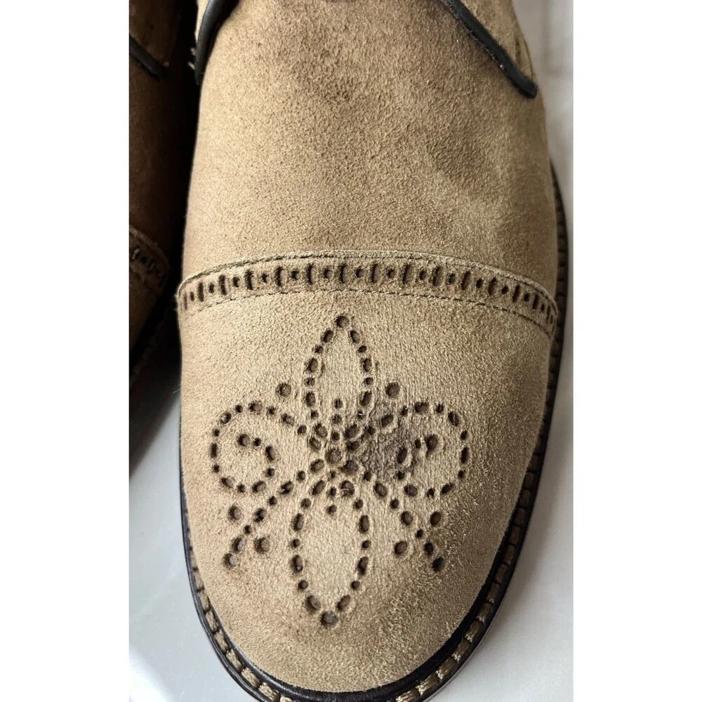 Marc Joseph New York Men Suede Leather Gold Collection Dress Ankle Boot 8.5